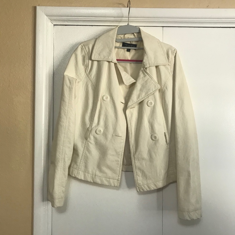 White leather jacket